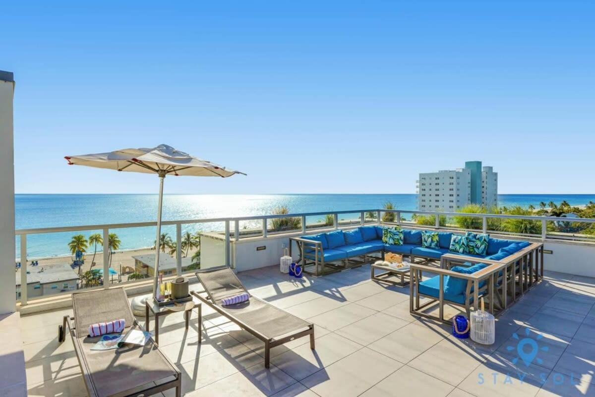 Rooftop Pool - Balcony - Hollywood Beach Broad - Walk Dış mekan fotoğraf