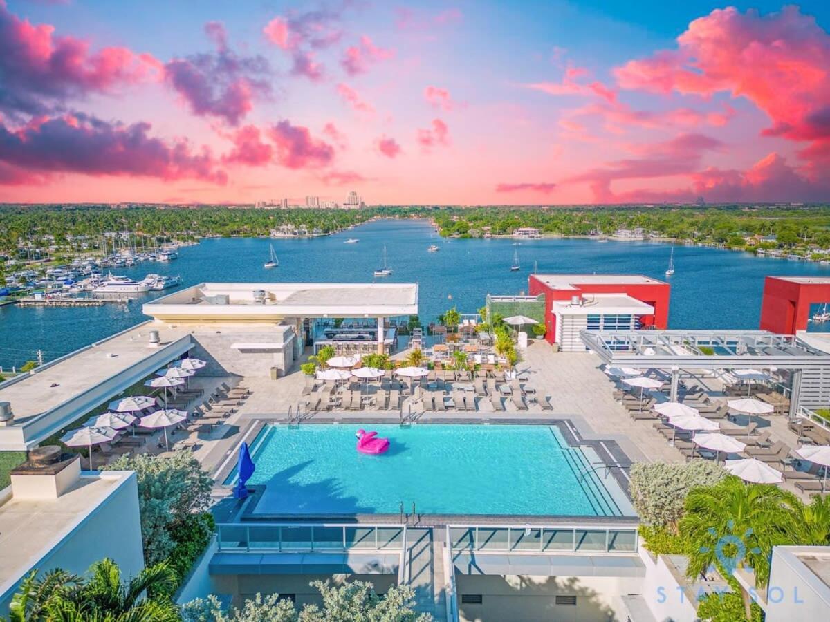 Rooftop Pool - Balcony - Hollywood Beach Broad - Walk Dış mekan fotoğraf